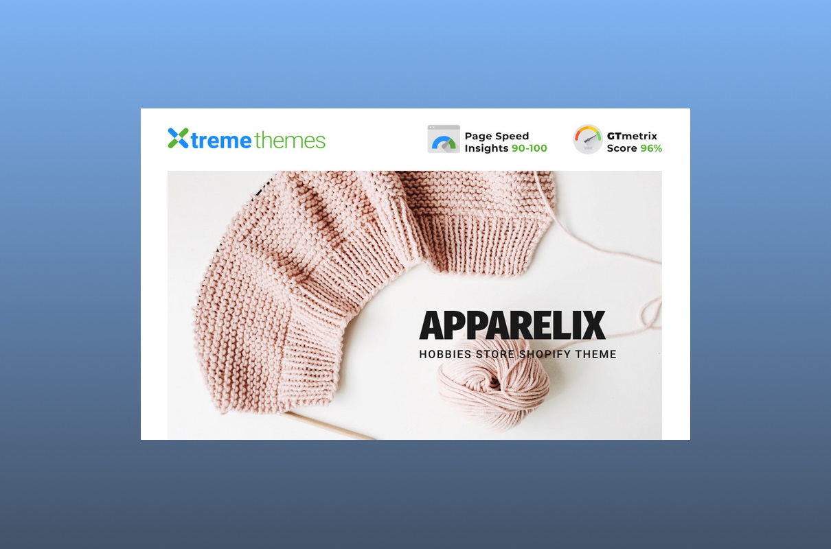 Apparelix Hobbies Store Template.