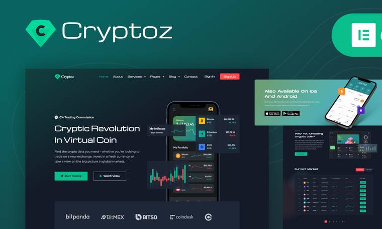 Cryptoz NFT Website Template