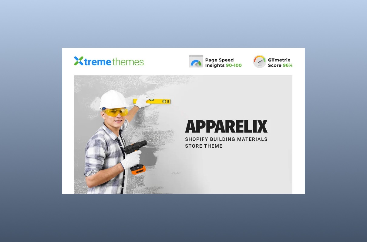 Apparelix construction shopify theme.