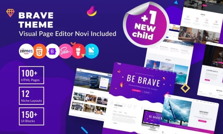 Brave - Multipurpose HTML Template - Website Builder for Events