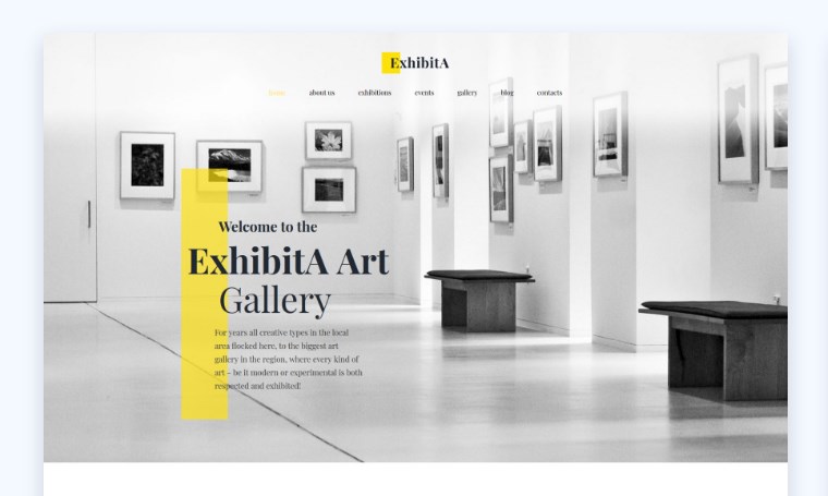 ExhibitA - Art Gallery Design