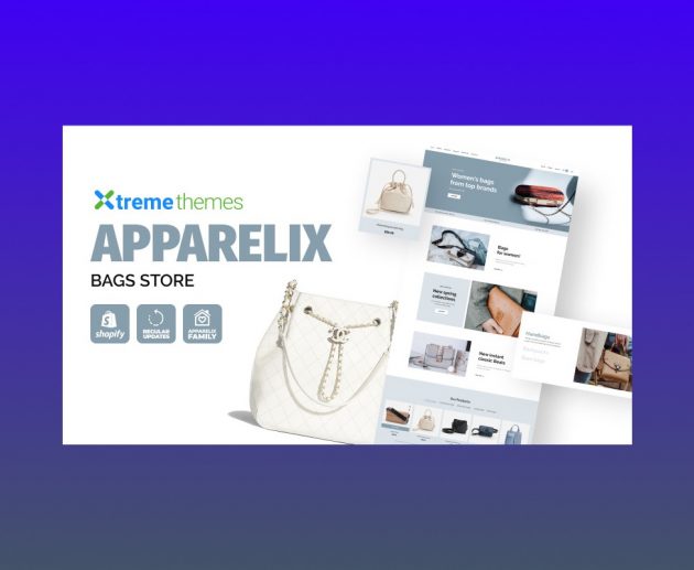 Apparelix Bags Shopify Template.