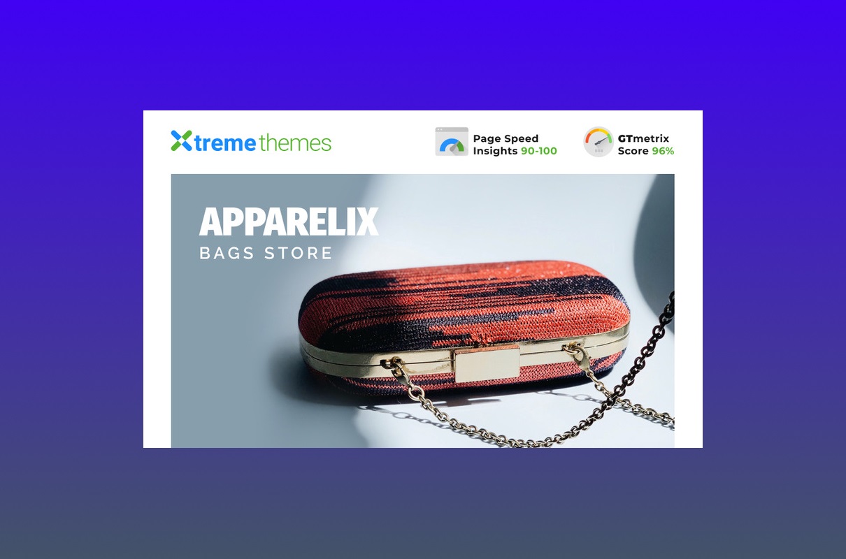 Apparelix Bags Store Template.