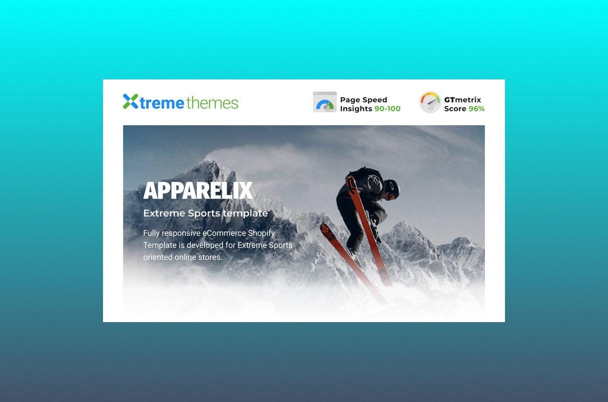 Apparelix Extreme Sports Shopify Template.
