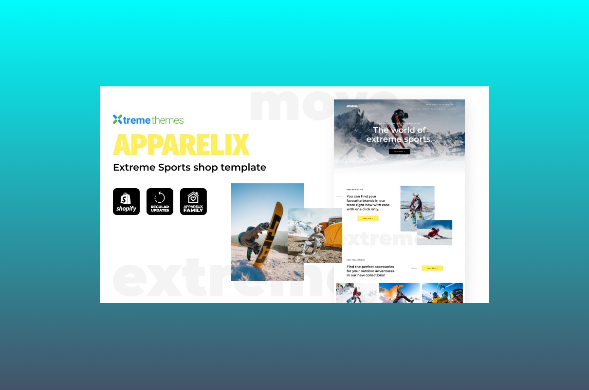 Apparelix Extreme Sports Store Template.