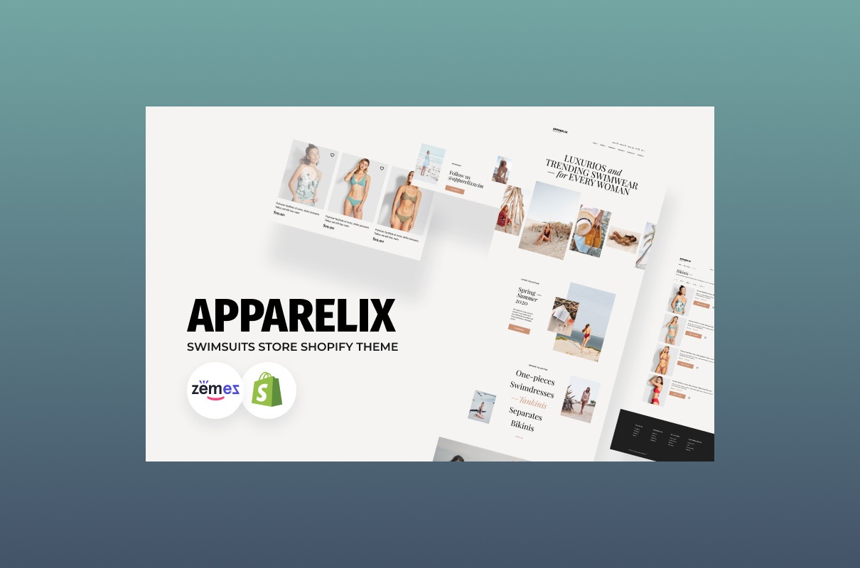 Apparelix Swimsuit Shopify Template.