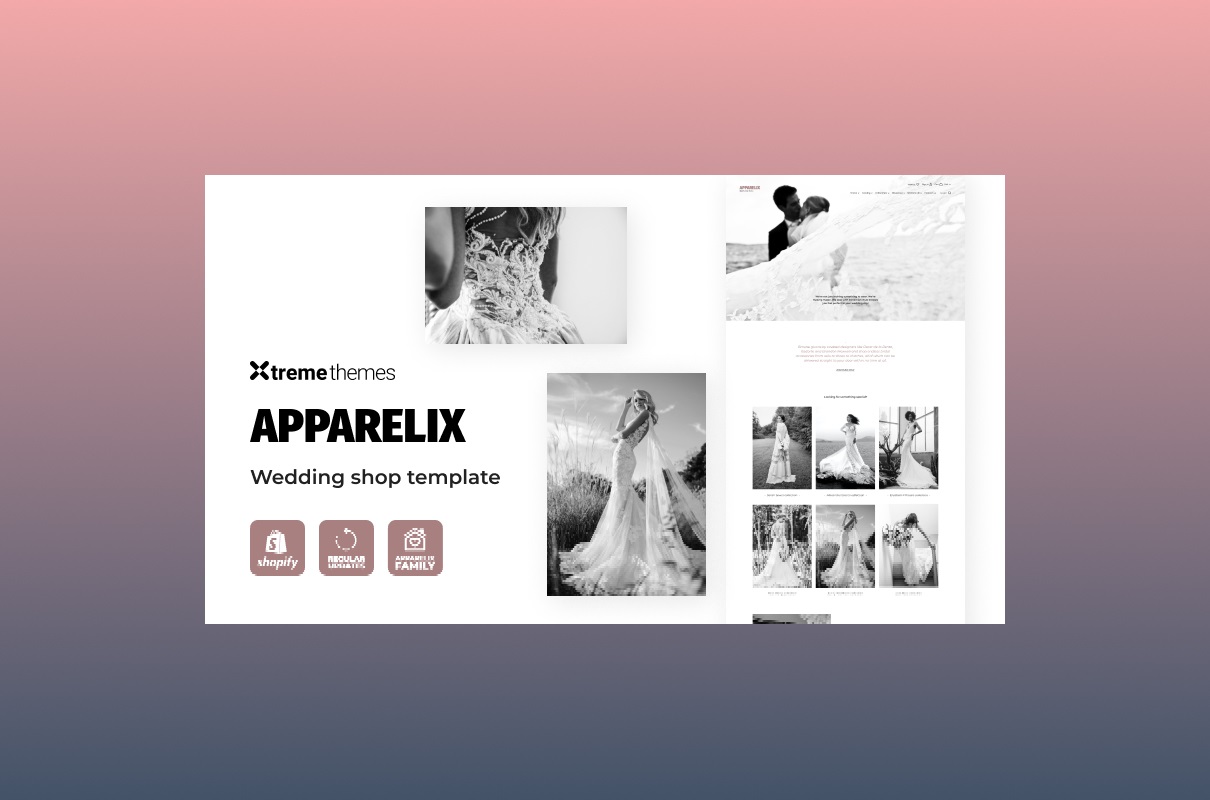 Apparelix Wedding Shopify Template.