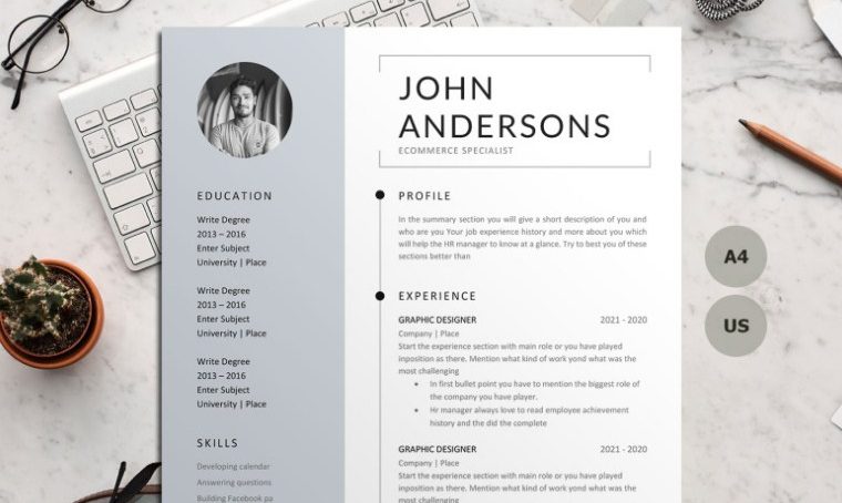 Minimalistic Personal Statement - Microsoft Word Resume Templates Free