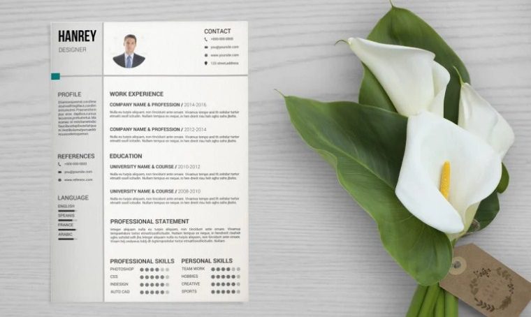 Unique Trendy - Microsoft Word Resume Templates Free