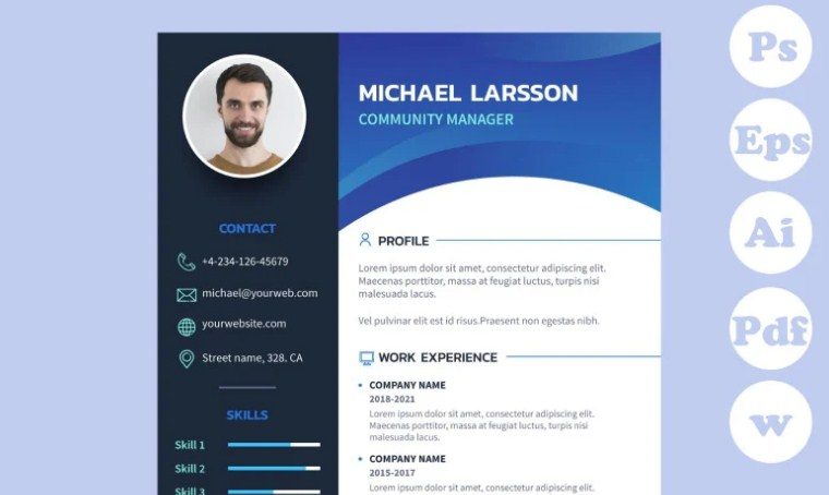 Amazing Curriculum Vitae - Microsoft Word Resume Templates Free