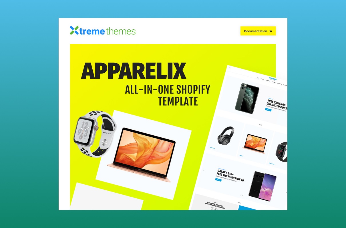 Apparelix electronics shop shopify template.