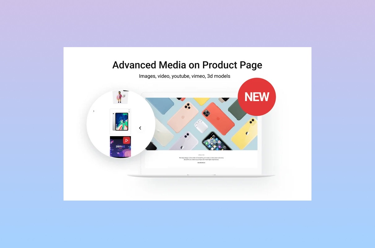Apparelix hi-tech advanced media product page.