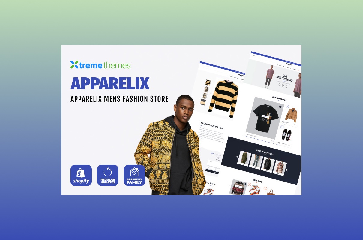 Apparelix mens fashion shopify theme.