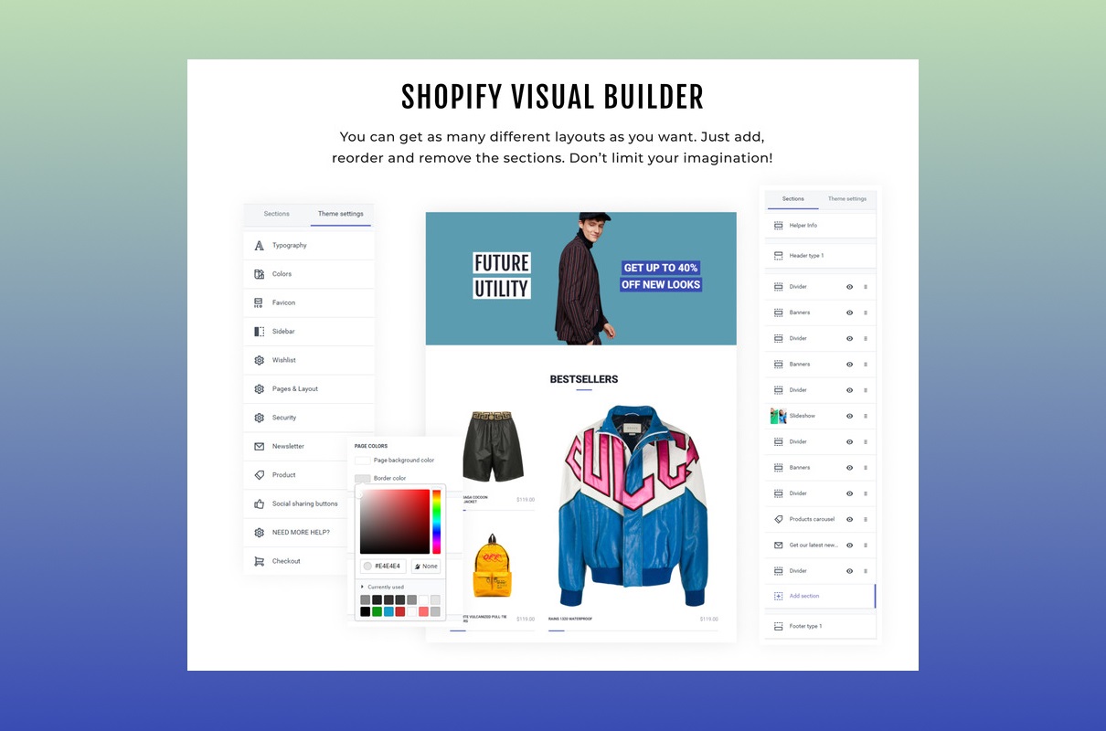 Apparelix mens shopify builder.