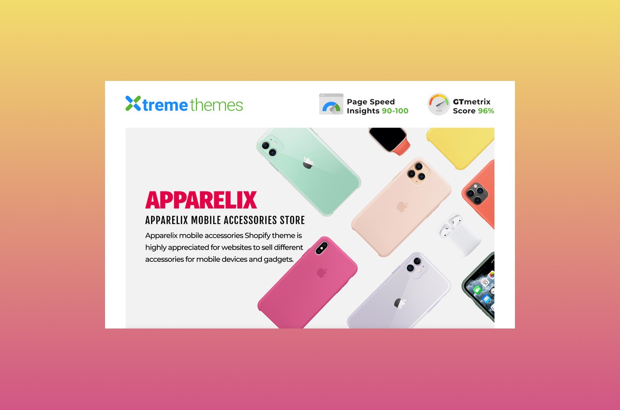 Apparelix mobile accessories shopify theme.