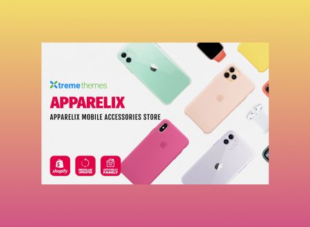 Apparelix mobile accessories store template.
