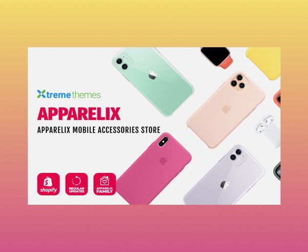 Apparelix mobile accessories store template.