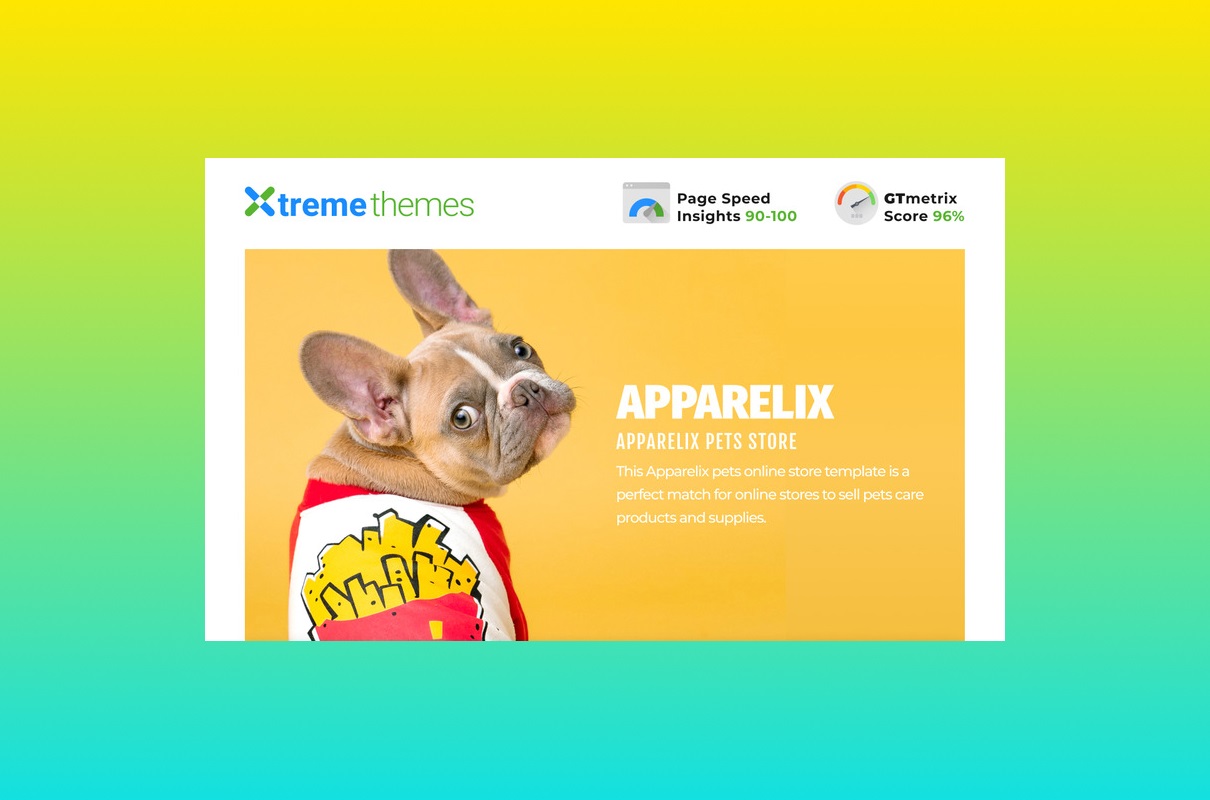 Apparelix pets store template.