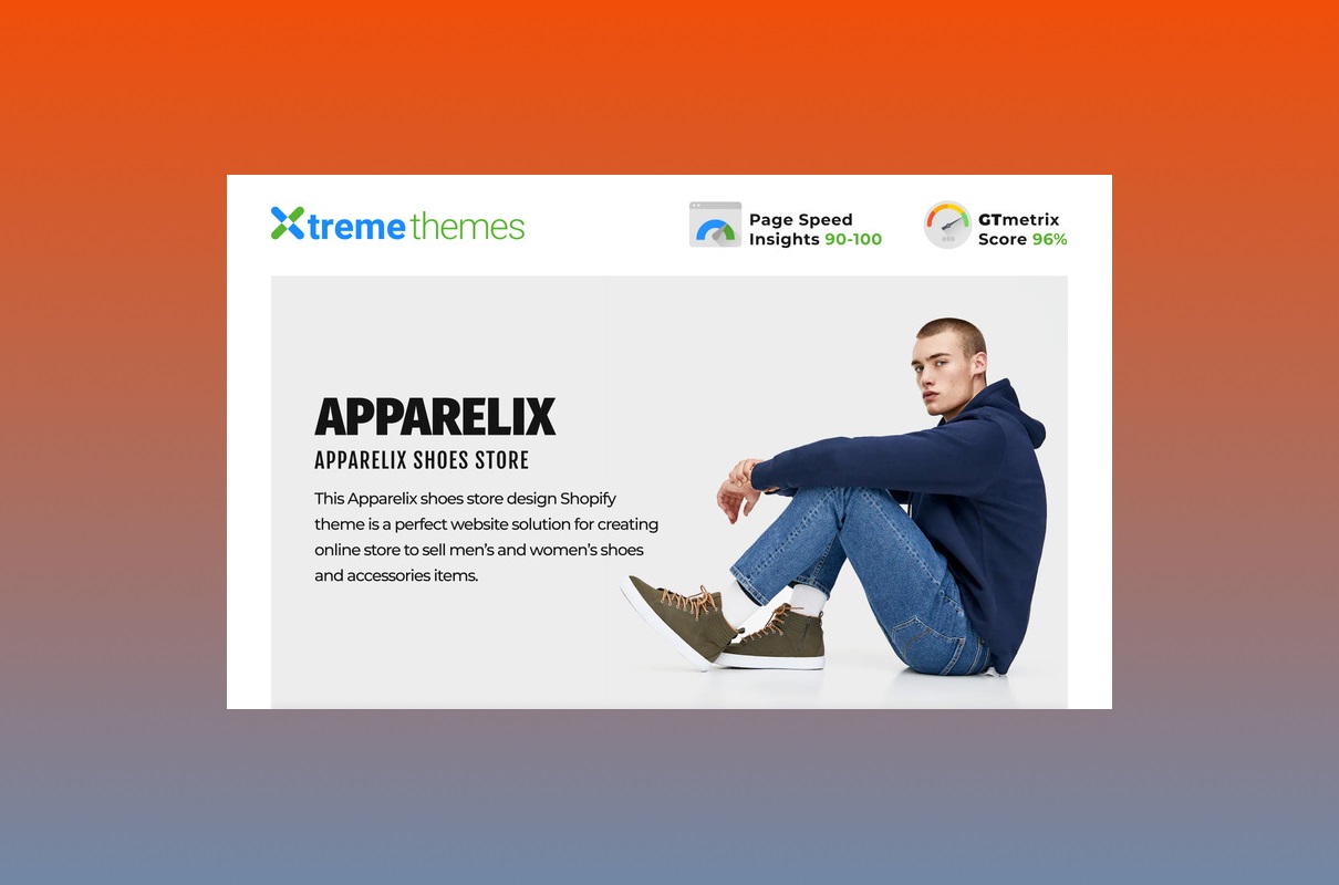 Apparelix shoes store shopify theme.