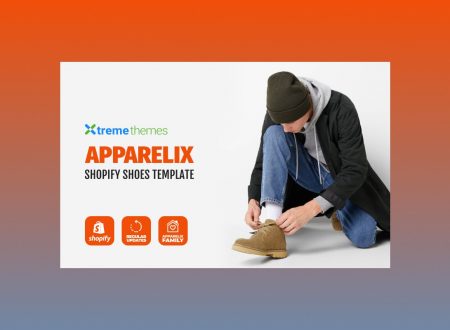 Apparelix shoes store template.