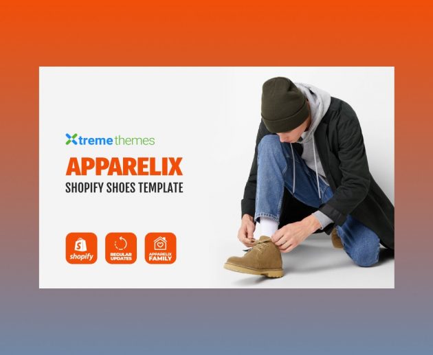 Apparelix shoes store template.