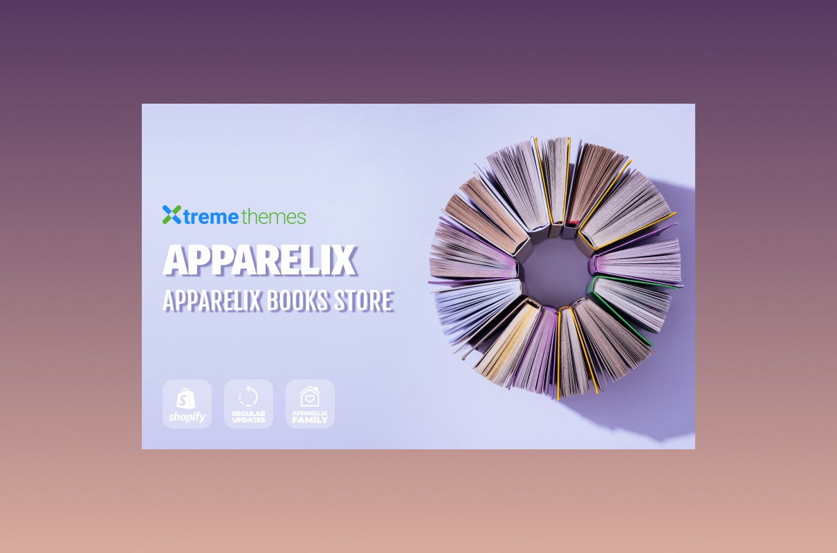 Apparelix shopify books store theme.