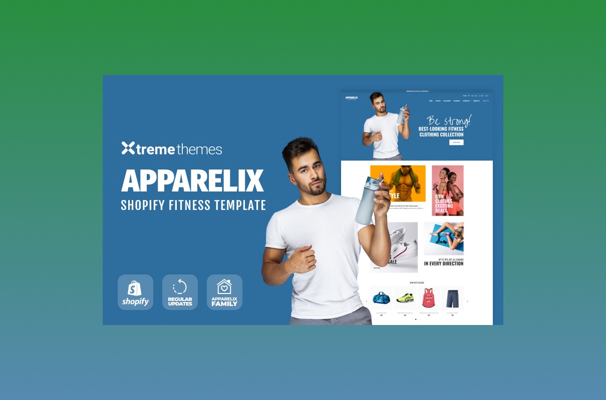 Apparelix shopify fitness theme.