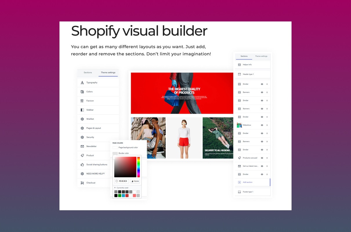 Apparelix shopify visual builder.