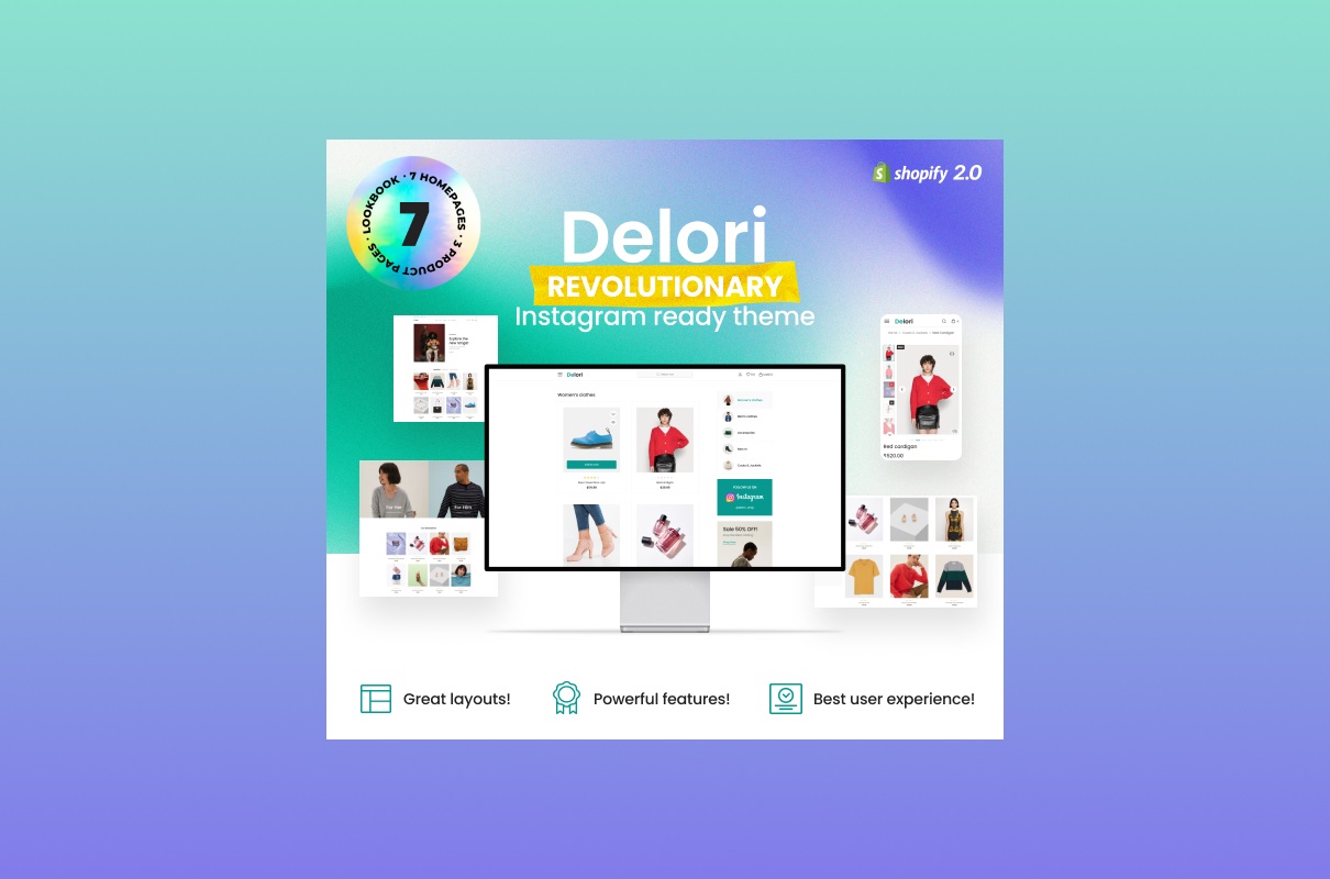 Delori shopify store template.