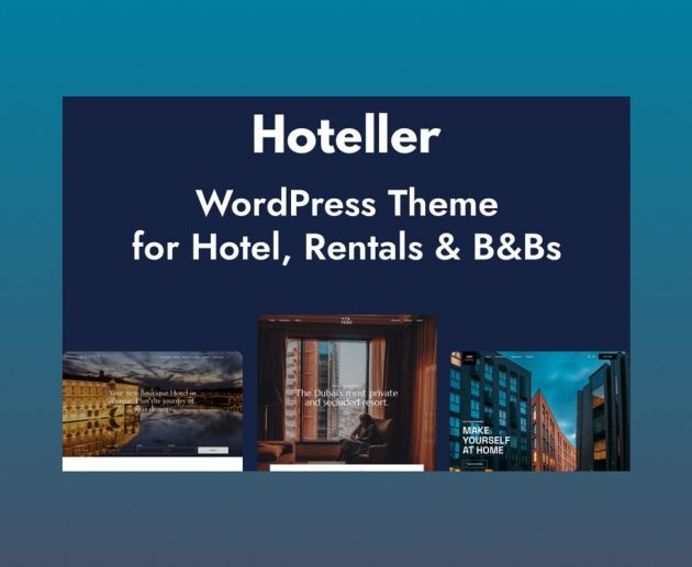 Hoteller booking theme WordPress.
