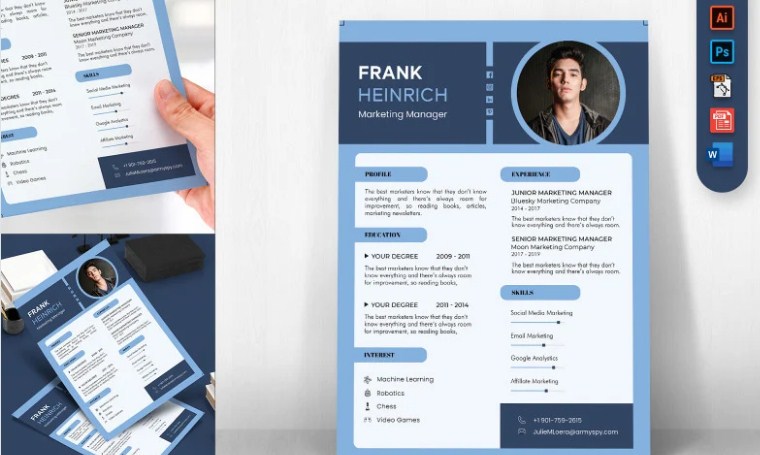 Marketing Manager Resume Template