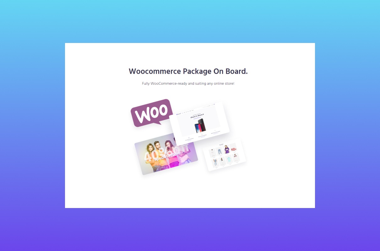 WooCommerce Package Is Ready to Use.