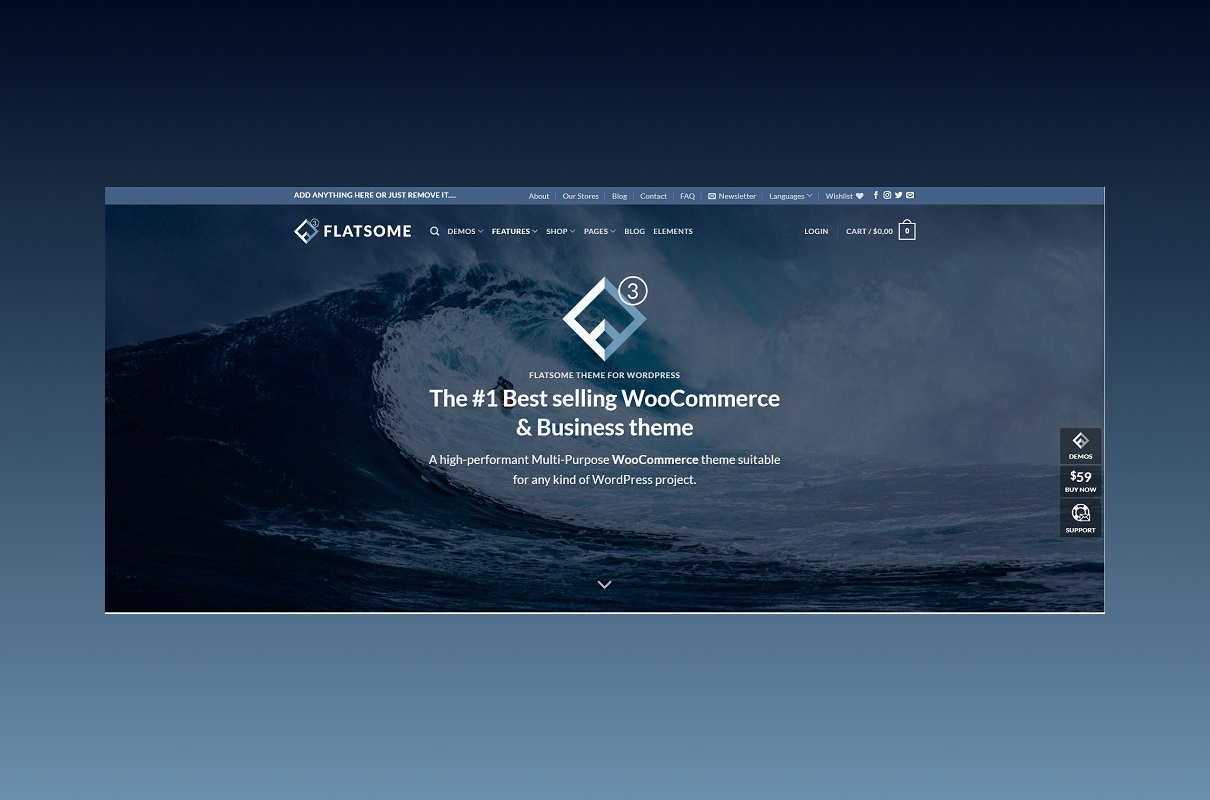 Flatsome WordPress and WooCommerce Theme.