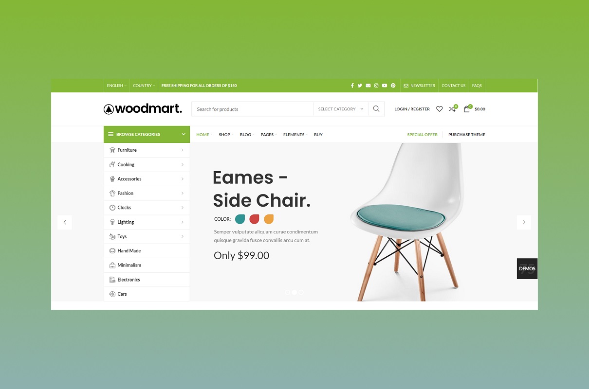 Woodmart woocommerce wordpress theme.