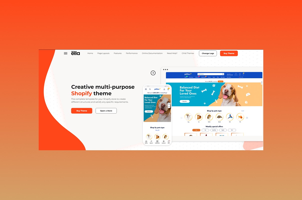 Ella shopify theme.