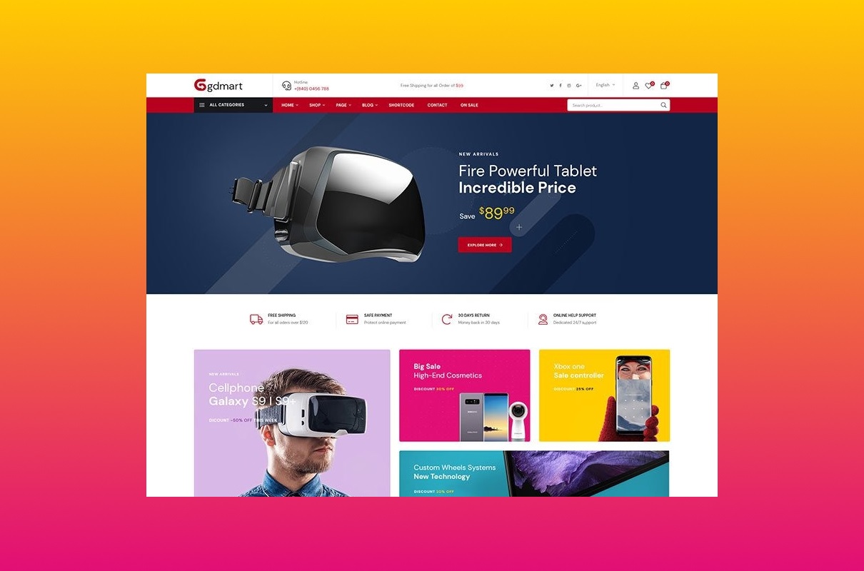 Gdmart WordPress Theme.