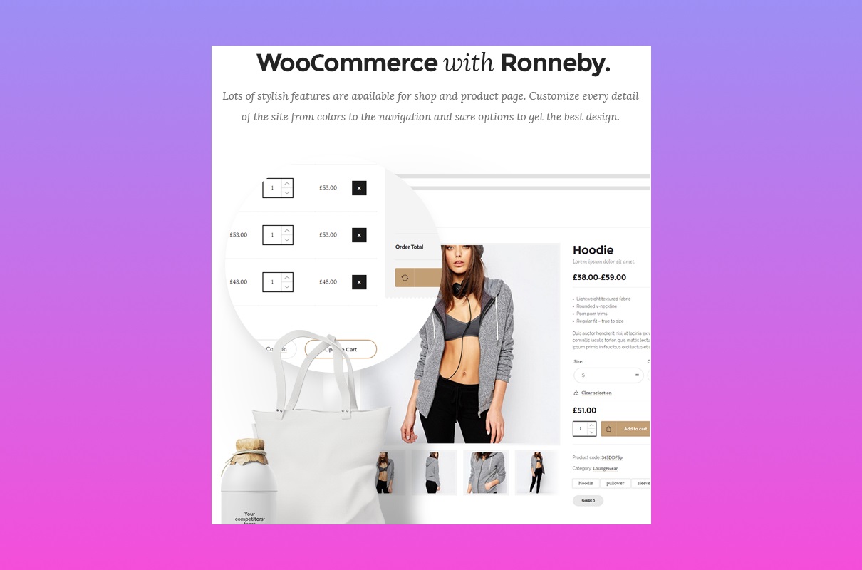 Ronneby with WooCommerce.