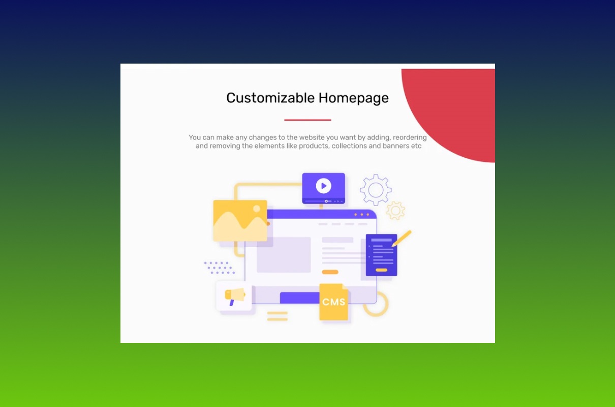 StoreGo customizable homepage.
