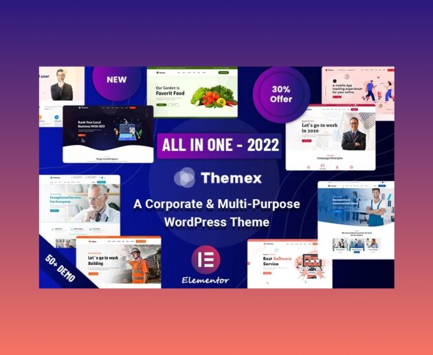 Themex - WordPress Theme.
