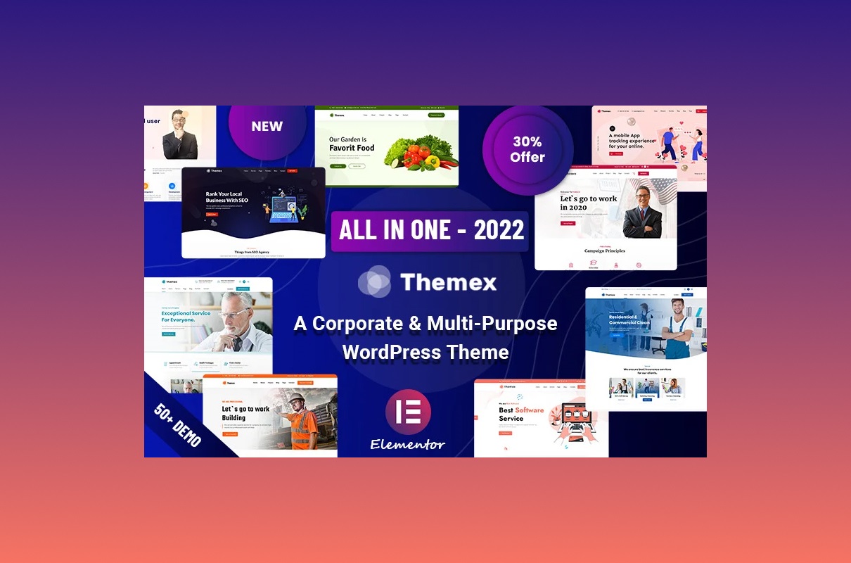 Themex - WordPress Theme.