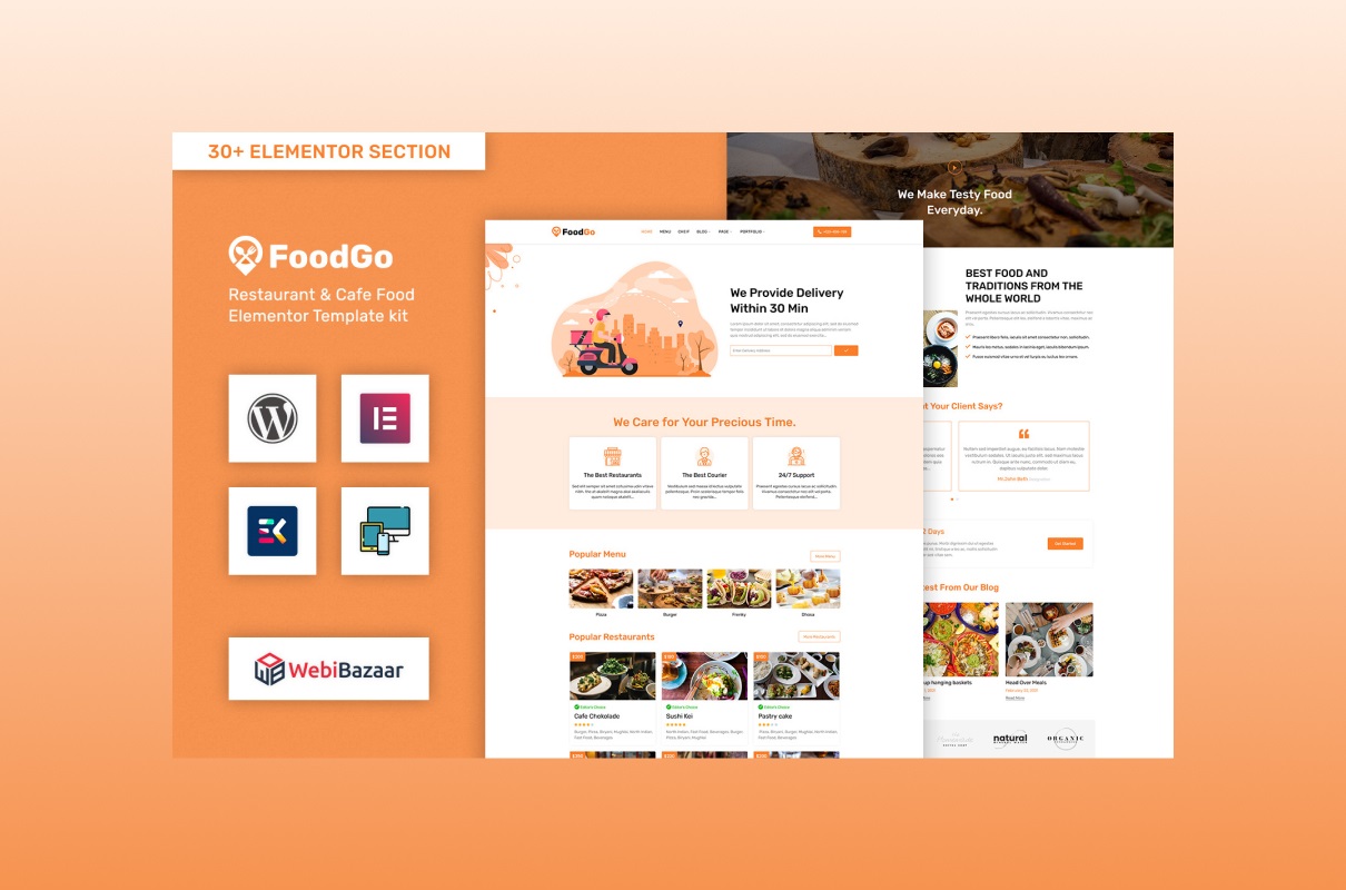 FoodGo - Best Delivery WordPress Theme.