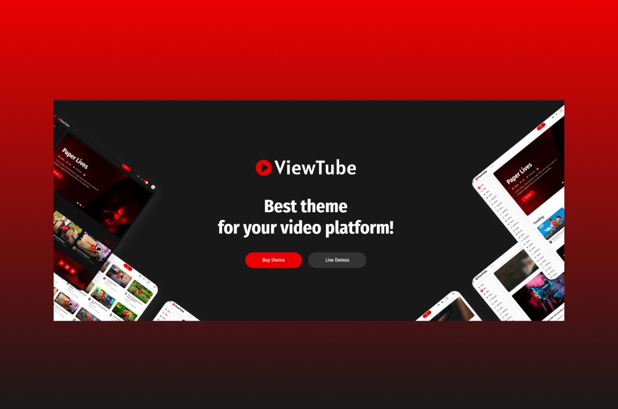 Best WordPress Video Streaming Theme ViewTube.