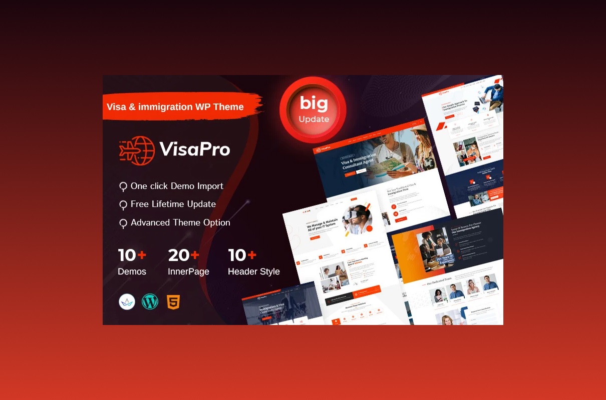 The Amazing VisaPro WordPress Theme for Creating an Attractive Website.