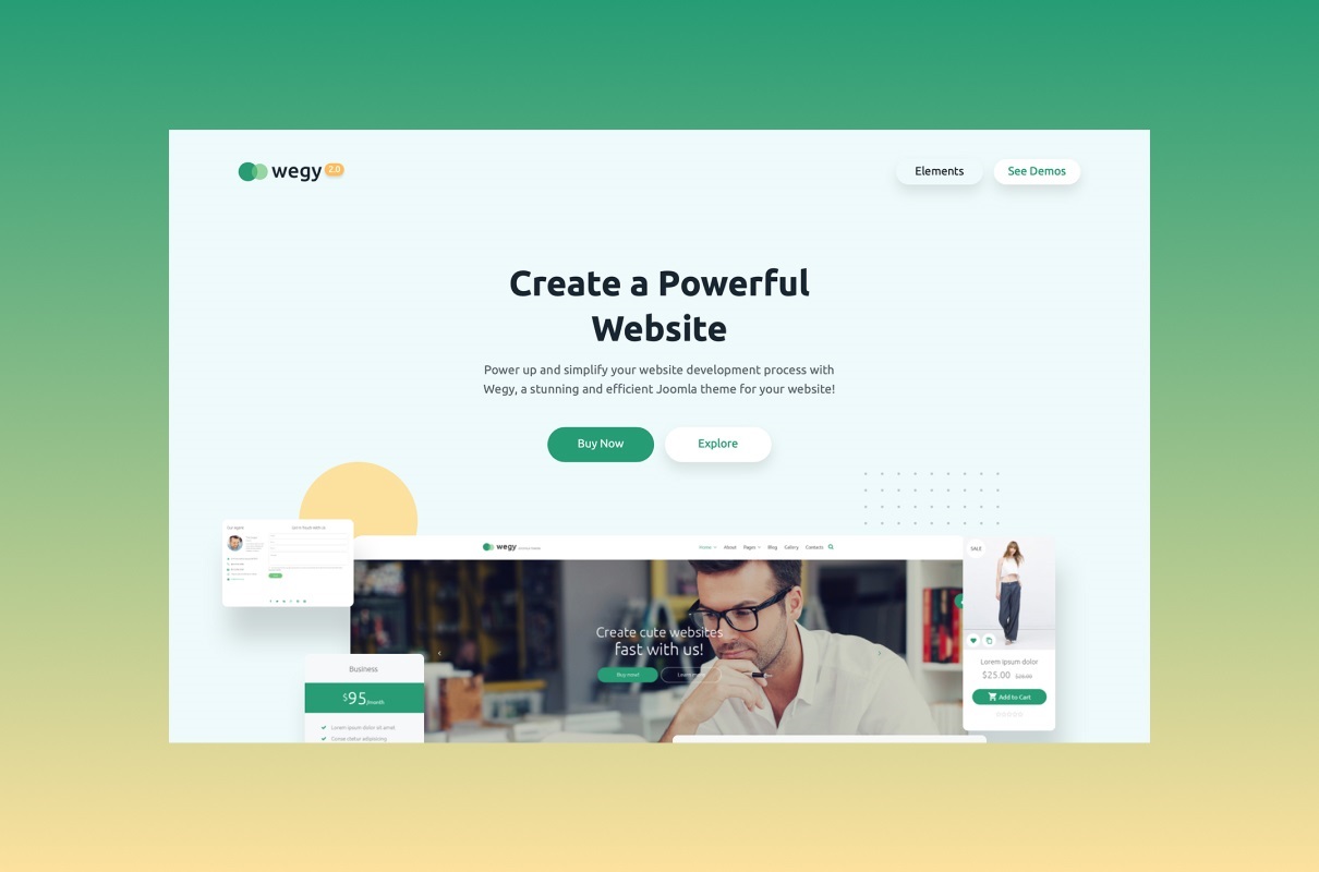 Wegy Joomla Theme - Best Template For Your Business.