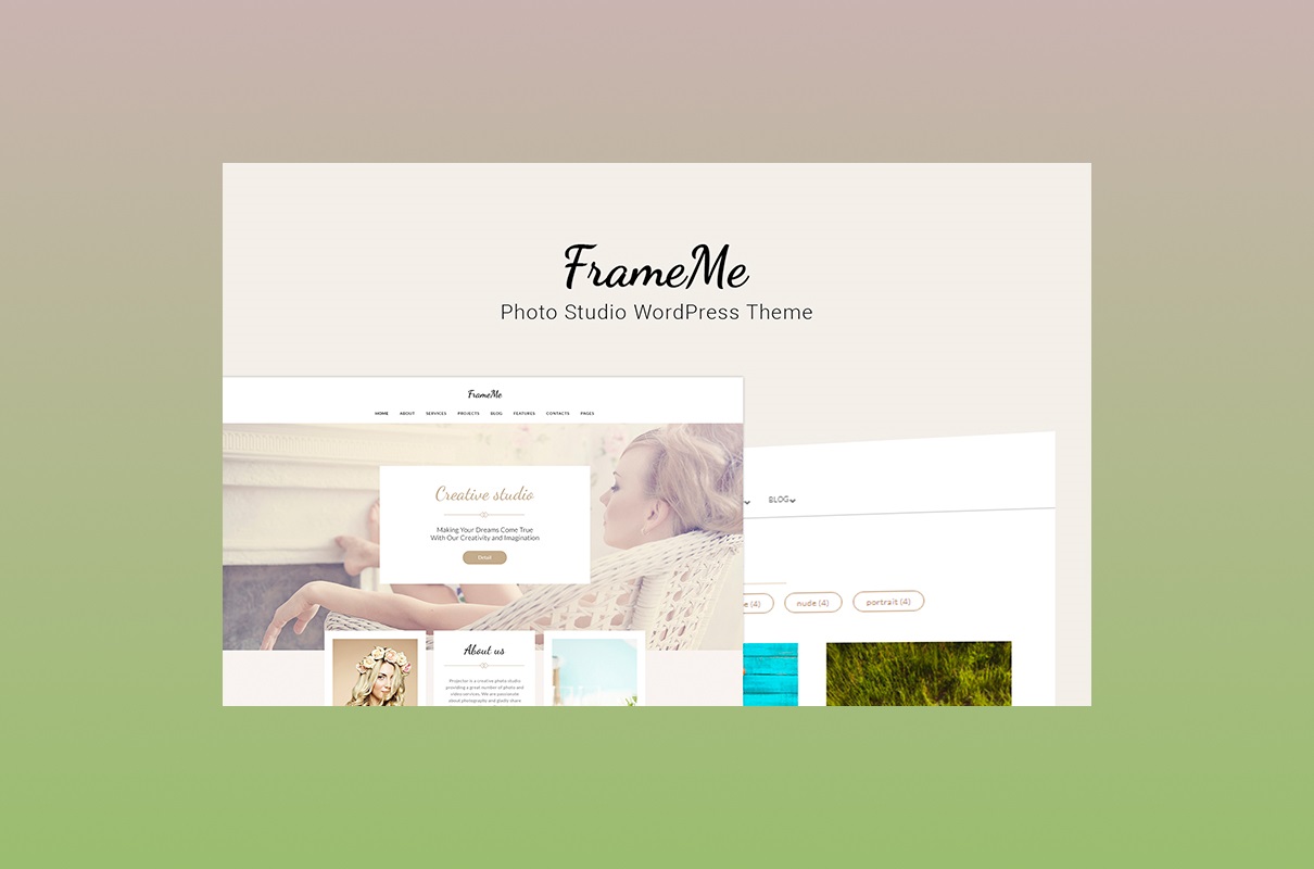 FrameMe - Best Photography Studio WordPress Theme.