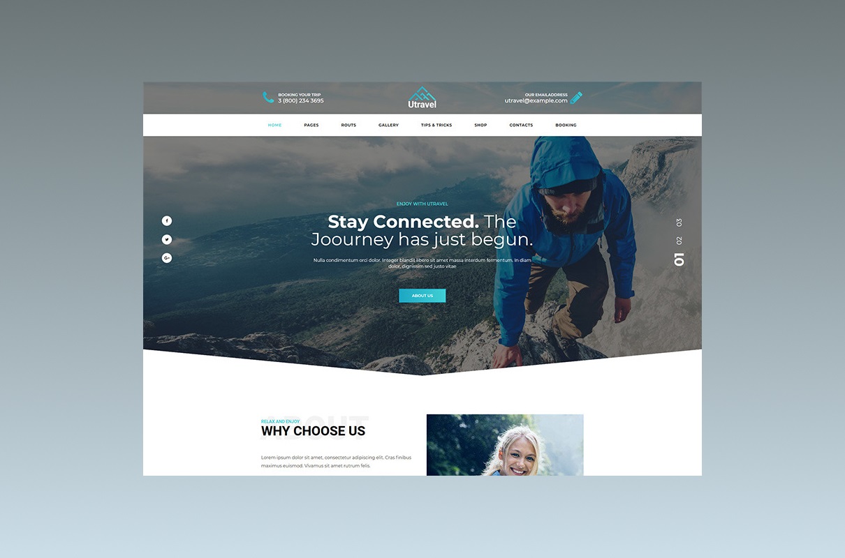 Utravel WordPress Theme is the Best Choice for the Travel Niche.