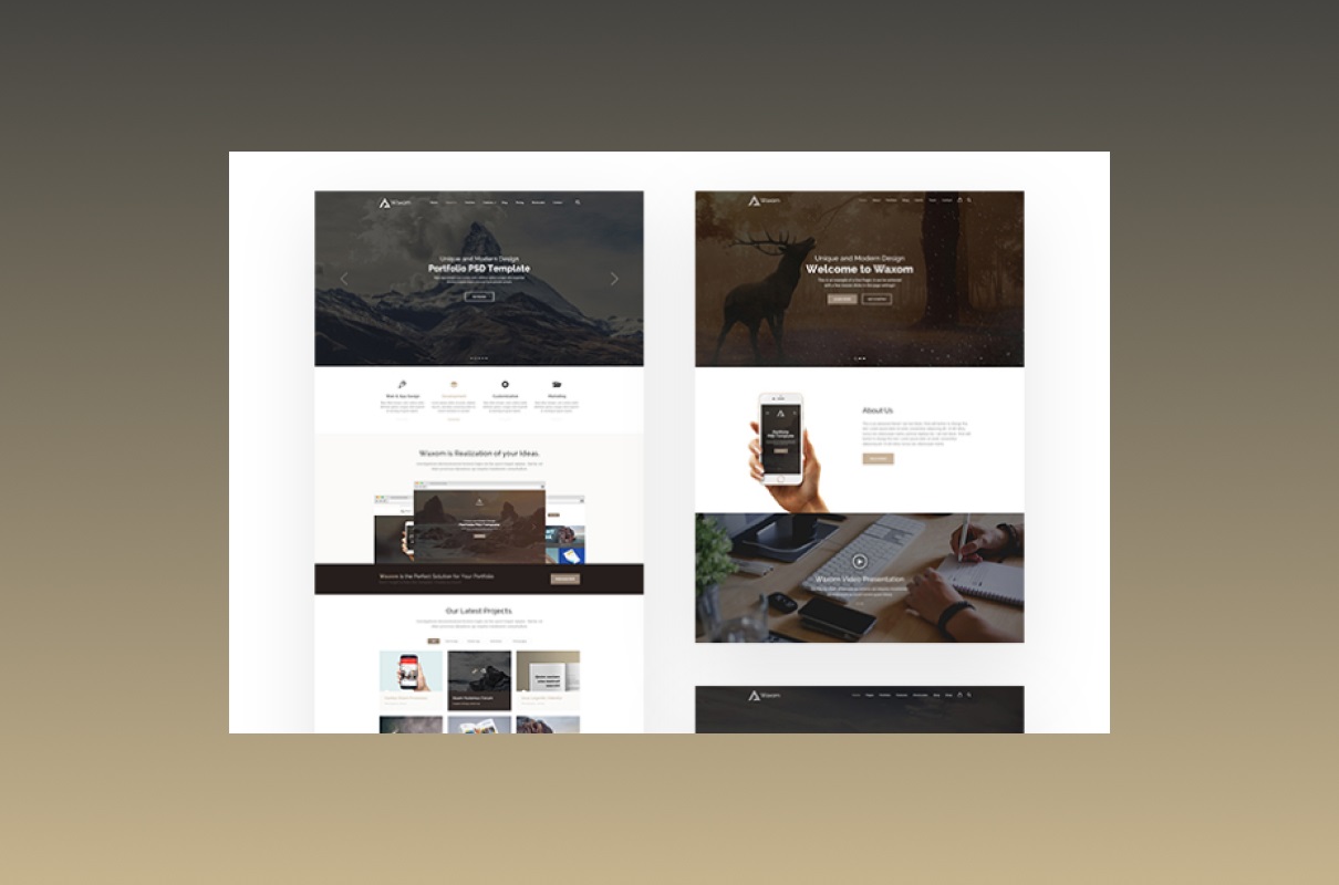 New Look and New Possibilities With the Multipurpose Waxom WordPress Theme demos.