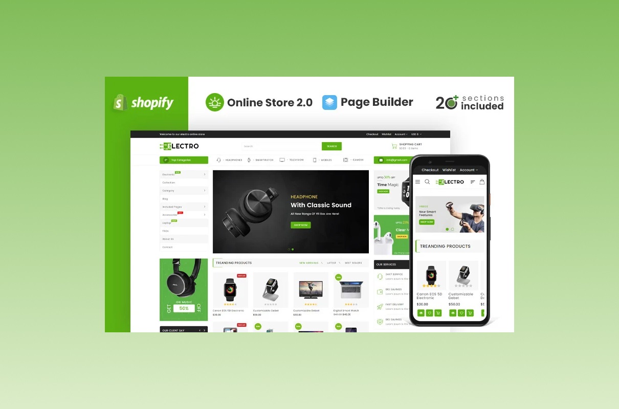 Best Electro Theme Shopify.