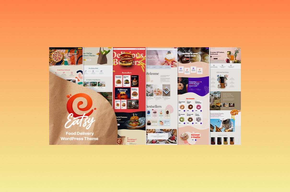 Eatsy WordPress Theme main cover.