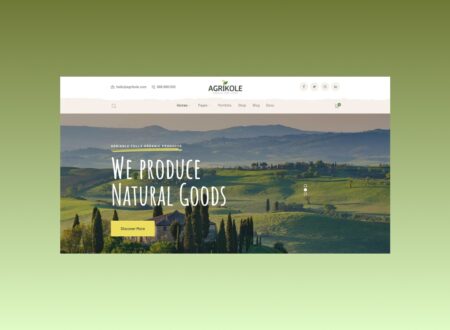 Agrikole Is a Clear Style WordPress Theme for Agriculture & Farming preview.